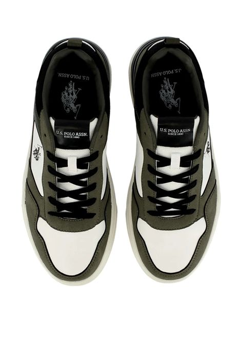 U.S. Polo Assn. GREG002M Shoes White Olive Men U.S. POLO | Sneakers | GREG002-WHIOLI